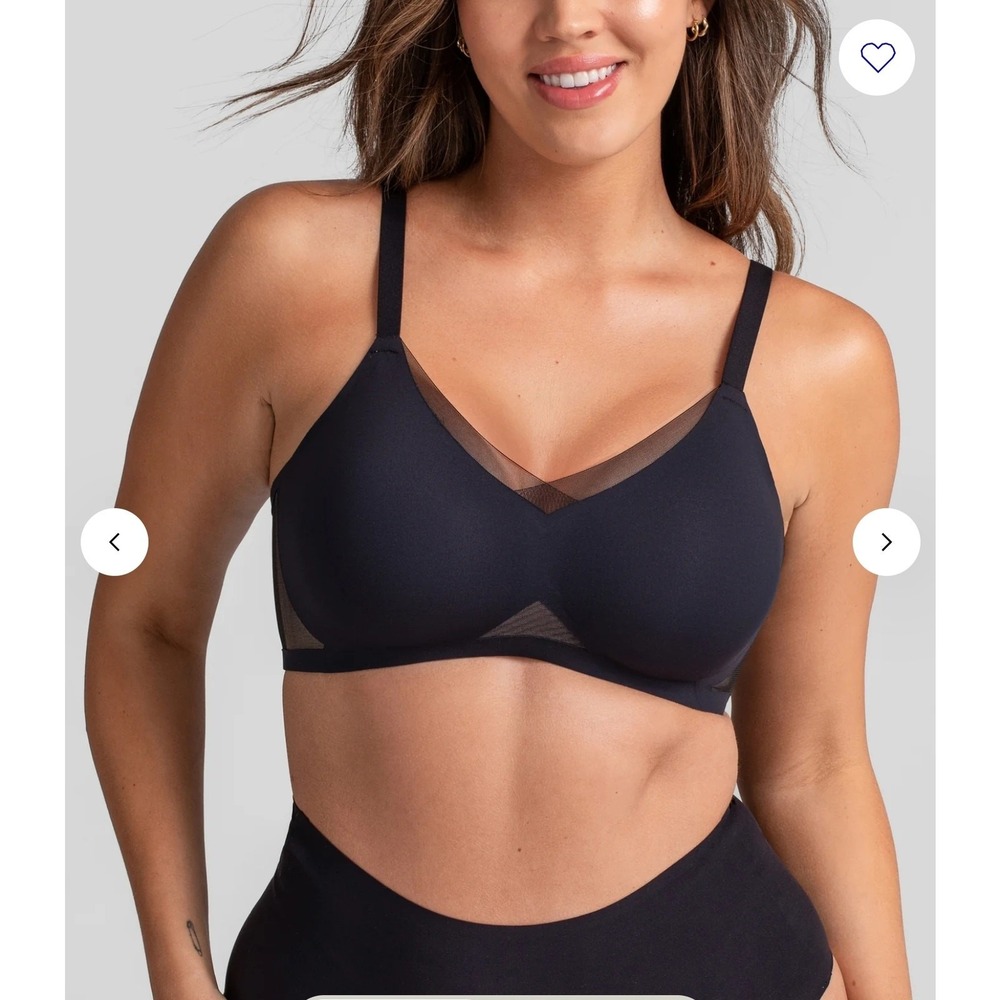 HoneyLove Runway Cross Over Bra Size XL Undergarment GUC Black Comfort Lined